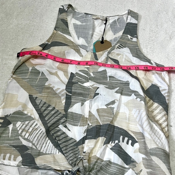 PrAna NWT Palm Tie Front Tencel McKenzie Tank - Small - Picture 2 of 10